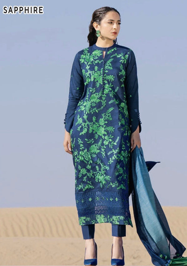 BEECHTREE BLUE COLOR  LAWN EMB 3pc