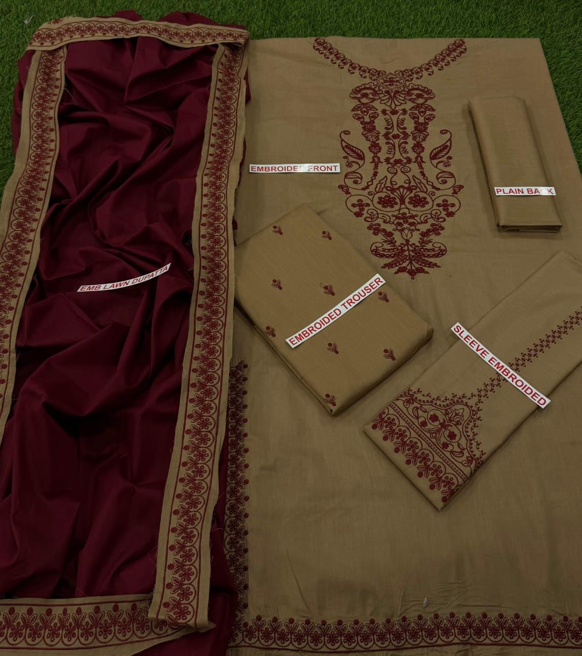 BAROOQUE SKIN COLOR EMB 3PCS