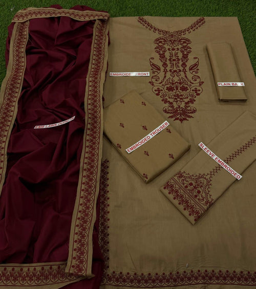 BAROOQUE SKIN COLOR EMB 3PCS