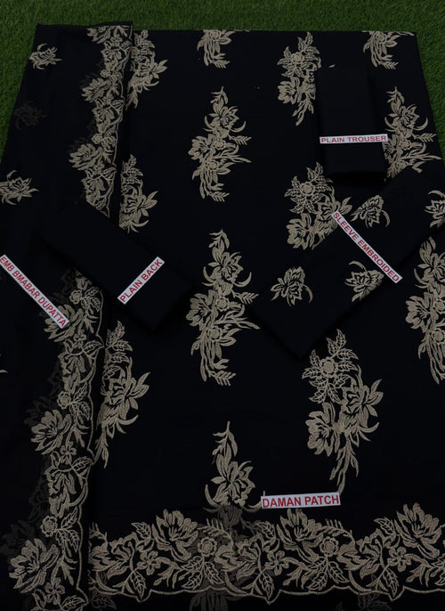 ADANLIBASS BLACK COLOR EMB 3PCS
