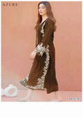 AZURE BROWN COLOR EMB 2PCS