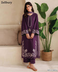 ZELLBURY PURPEL COLOR EMB 2PCS