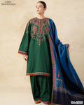 ZARA SHAHJAHAN GREEN COLOR EMB 2PCS