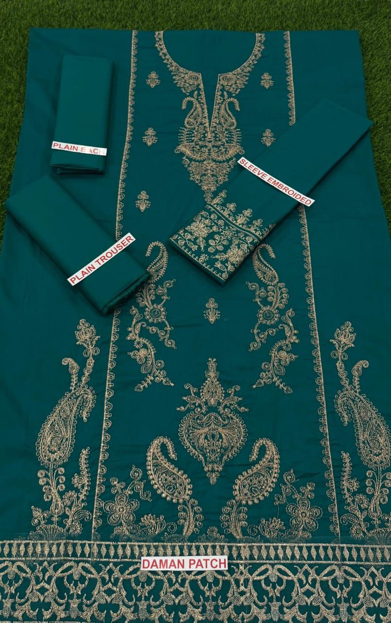 JAZMIN ZINC COLOR EMB 2PCS