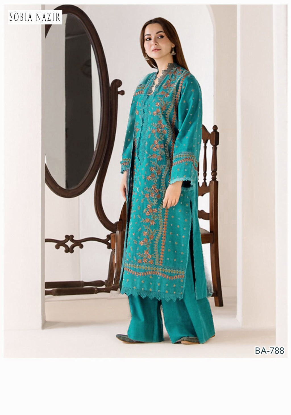 SOBIA NAZIR ZINC COLOR EMB 2 PCS