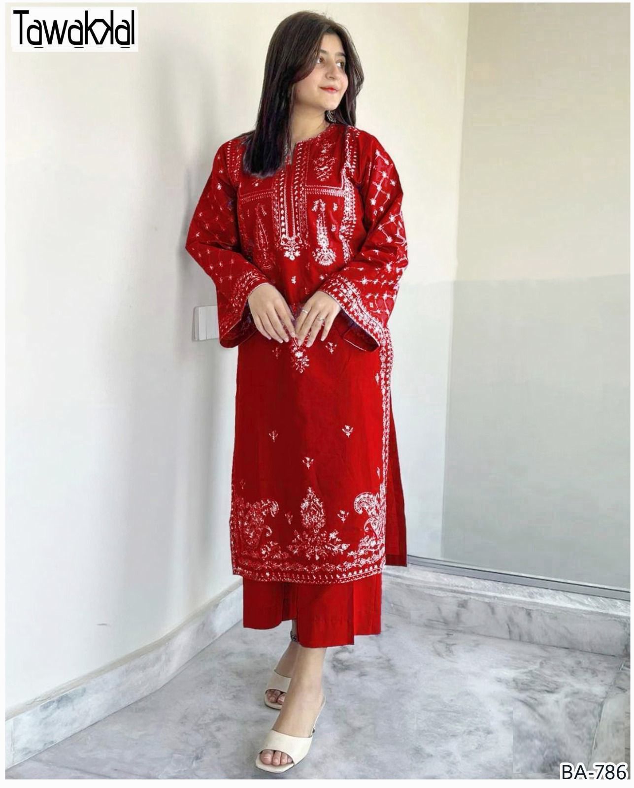 TAWAKAL RED COLOR EMB 2PCS
