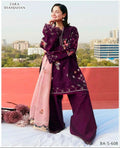 ZARA SHAHJHAN EMBROIDERY 3PCS
