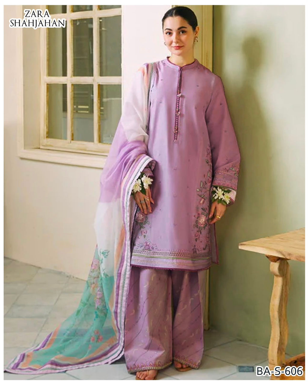 ZARA SHAHJHAN EMBROIDERY 3PCS